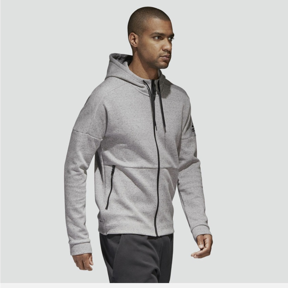 Adidas ID Stadium Hoodie in heather grey
